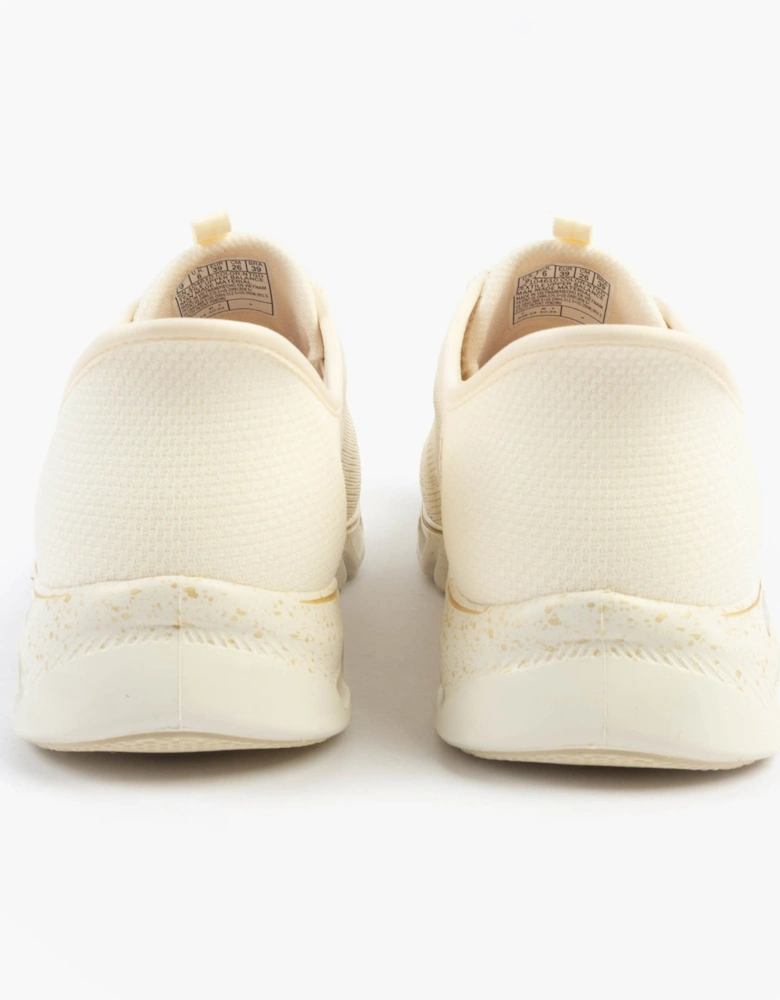 GLIDE-STEP GRATIFY - PACE Womens Trainers Natural/Gold
