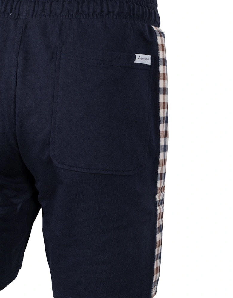 Club Check Details Shorts Navy