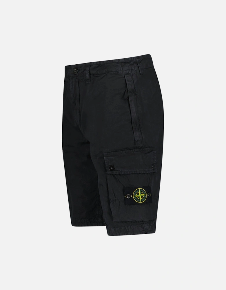 Cotton Cargo Shorts Black