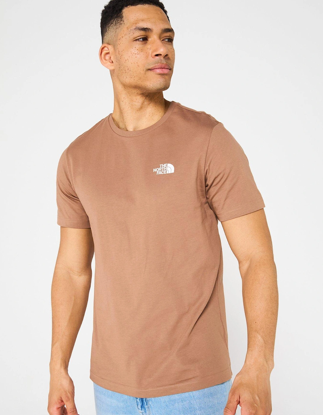 Men's Short Sleeve Simple Dome Tee - Brown, 5 of 4