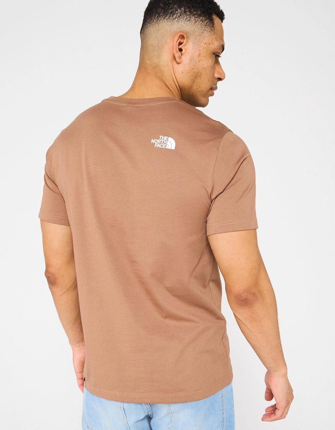 Men's Short Sleeve Simple Dome Tee - Brown