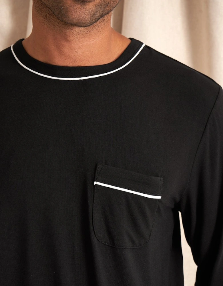 Bamboo Pyjama Set in Black