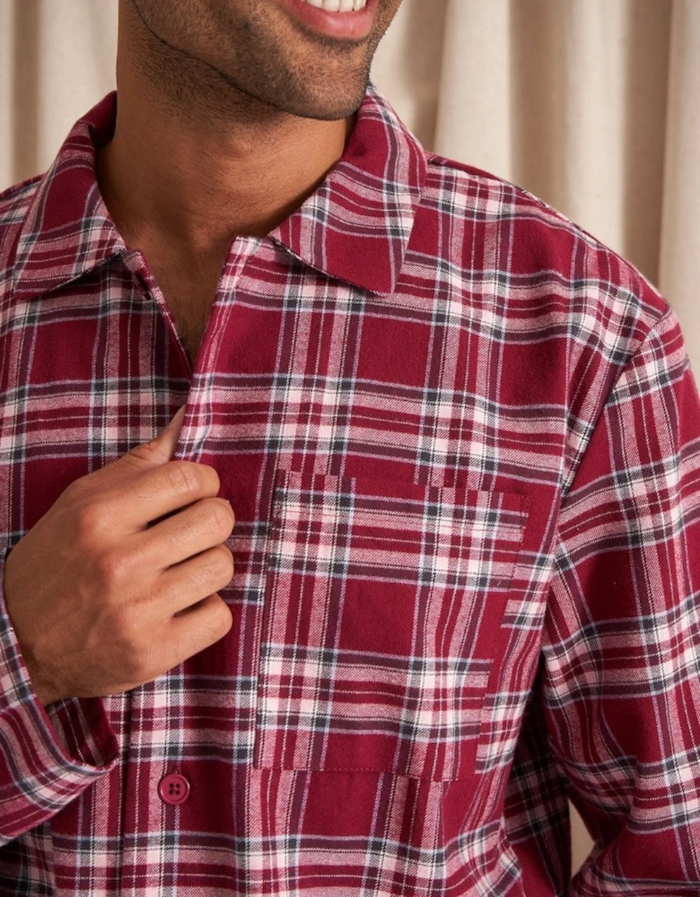 Plaid Pyjamas in Bordeaux