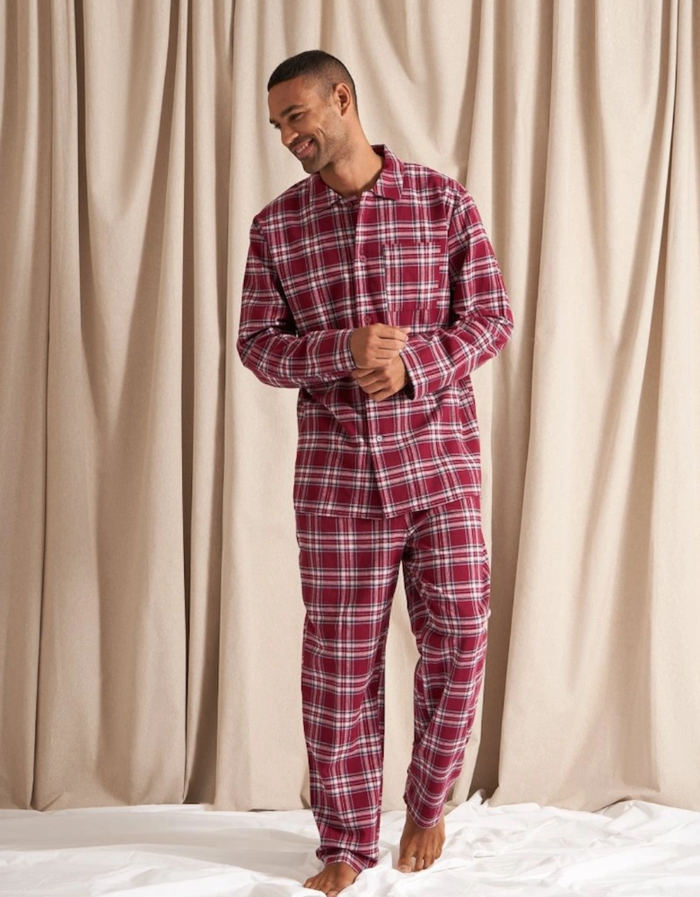 Plaid Pyjamas in Bordeaux