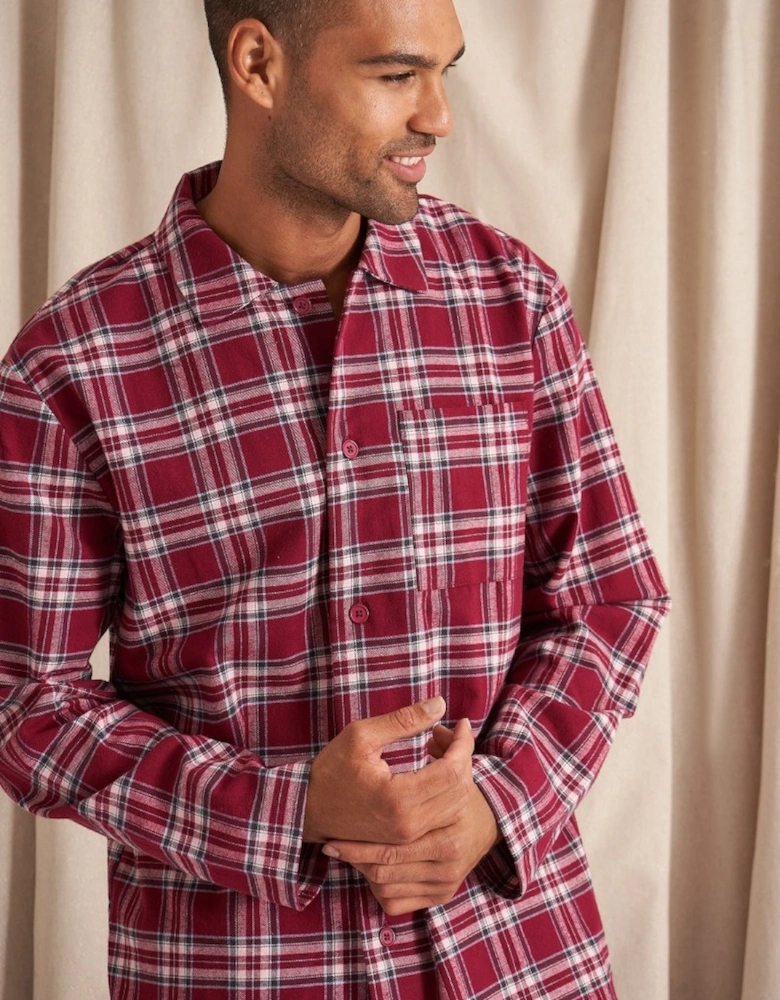 Plaid Pyjamas in Bordeaux