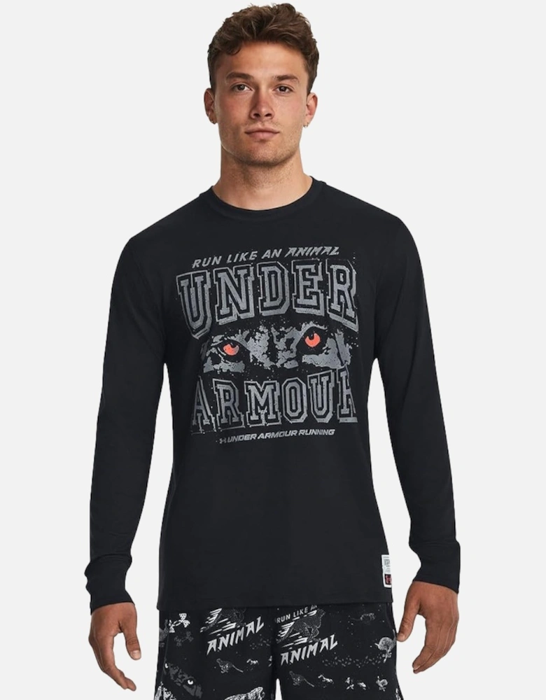 Mens Run Like An Animal Long-Sleeved Warm Up Top