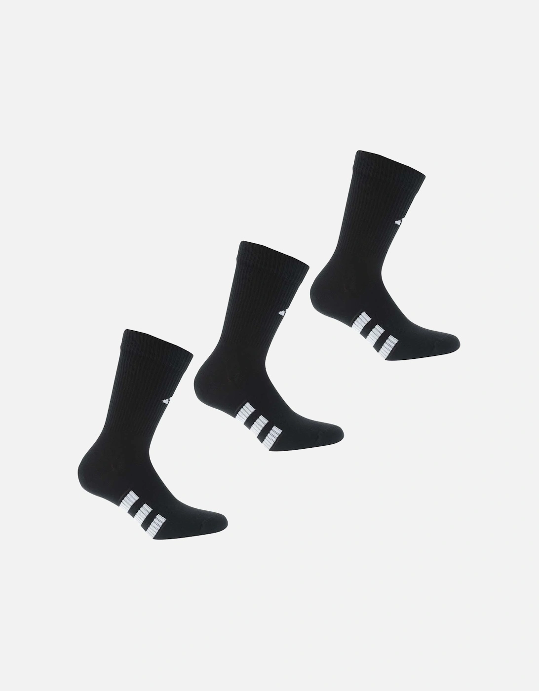 Mens Performance Cushioned Crew Socks (Pack of 3), 3 of 2
