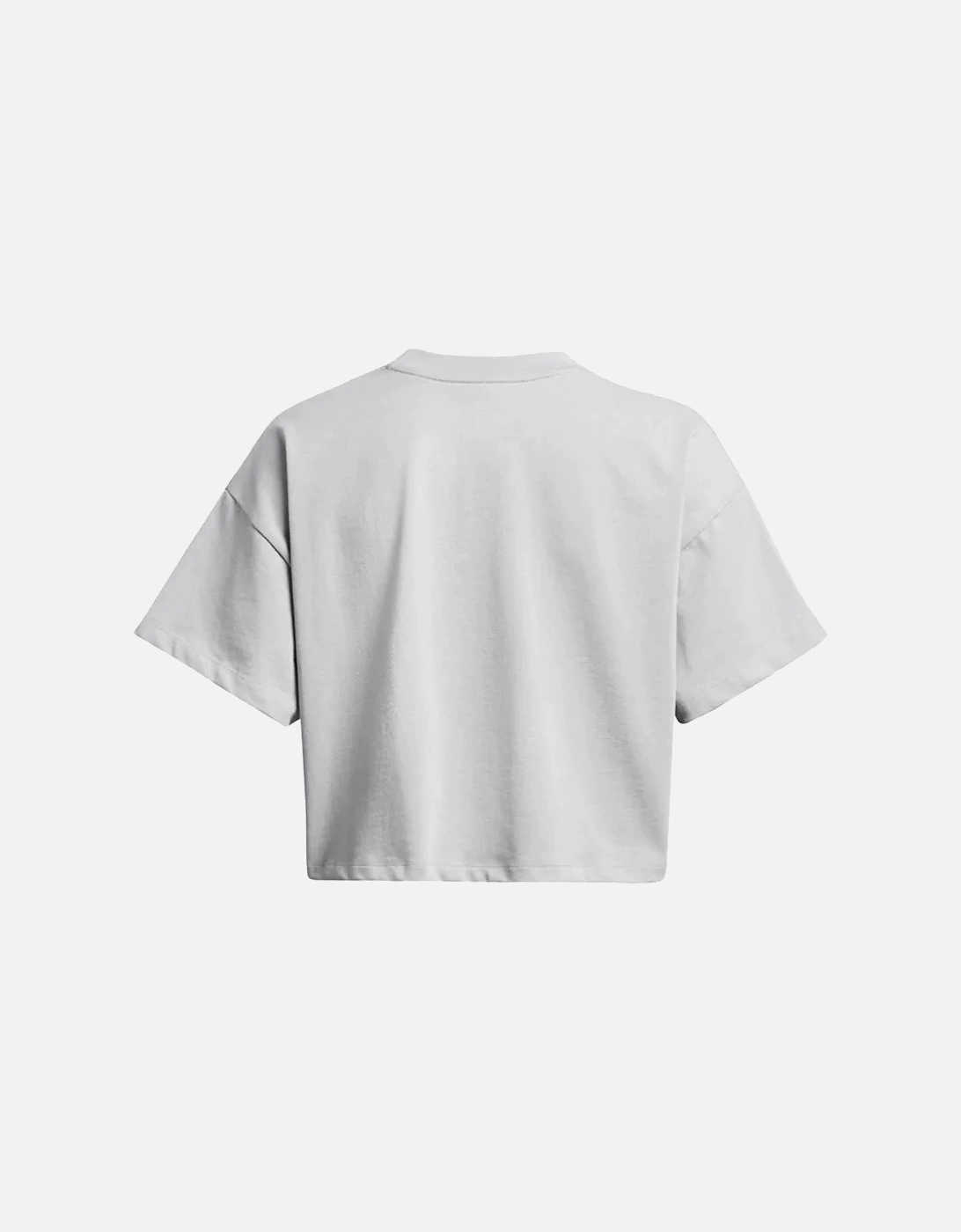 Womens/Ladies Wordmark Heavyweight Crop T-Shirt