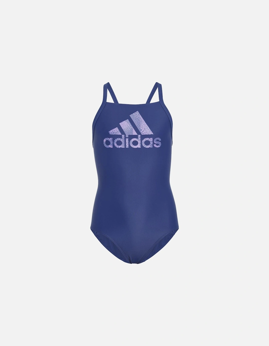 Girls Large Logo One Piece Swimsuit, 6 of 5