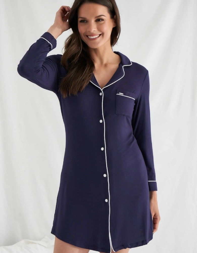 Bamboo Nightshirt in Midnight