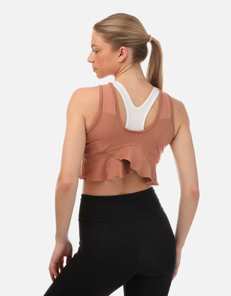 Womens/Ladies Collective Power Aeroready Frill Crop Top