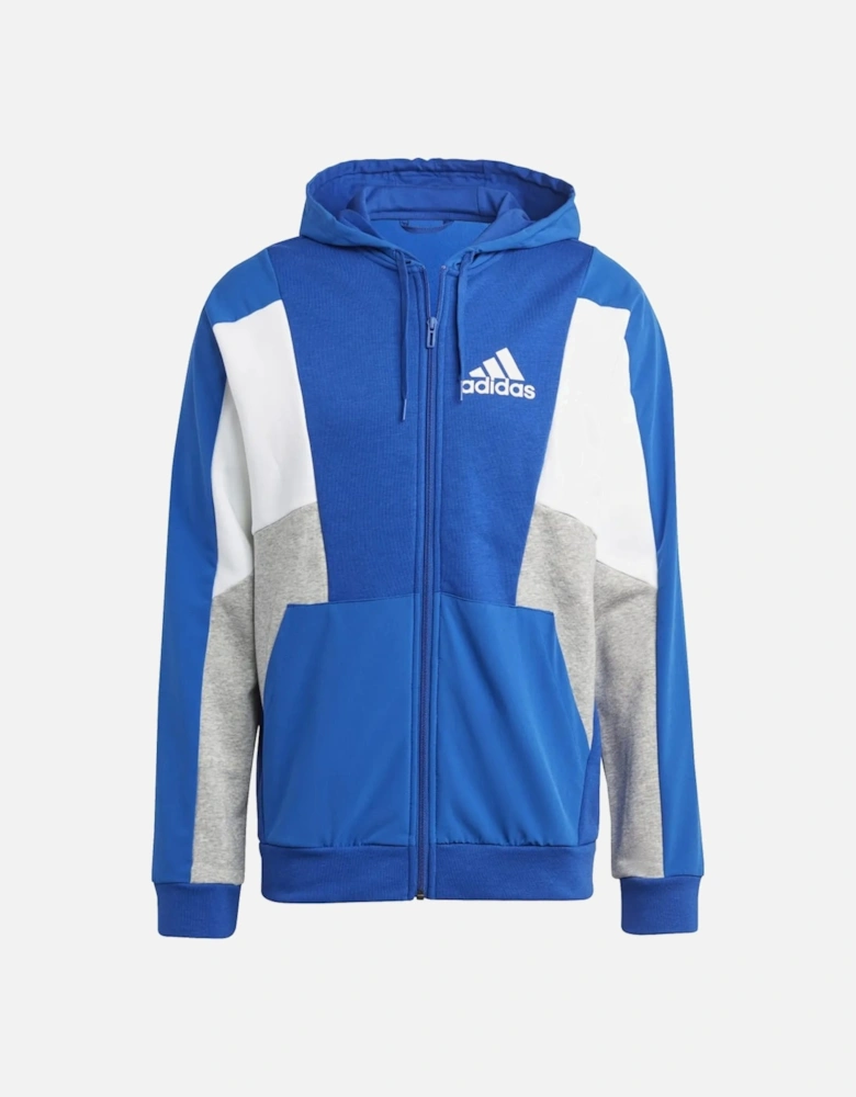 Mens Essentials Colour Block Full Zip Hoodie