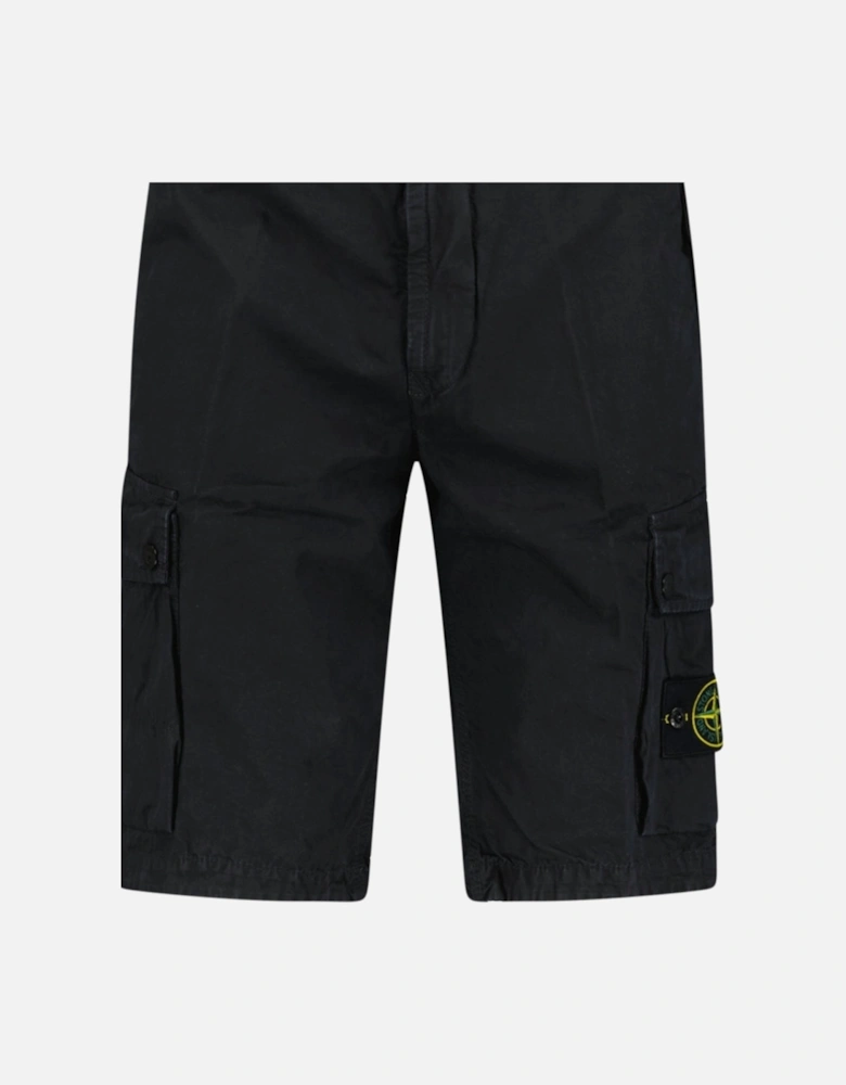 Cotton Cargo Shorts Black