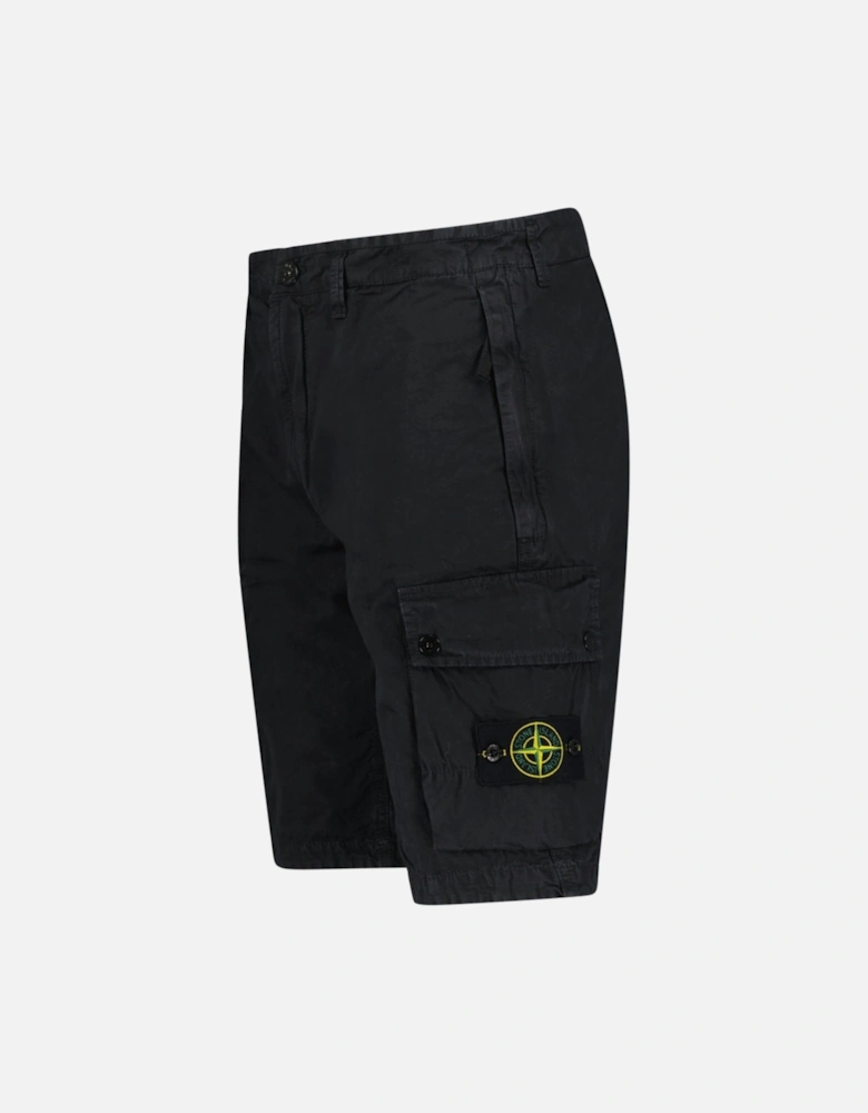 Cotton Cargo Shorts Black