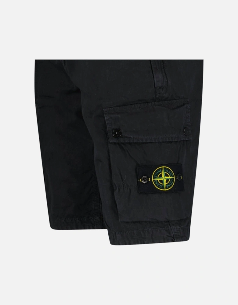 Cotton Cargo Shorts Black