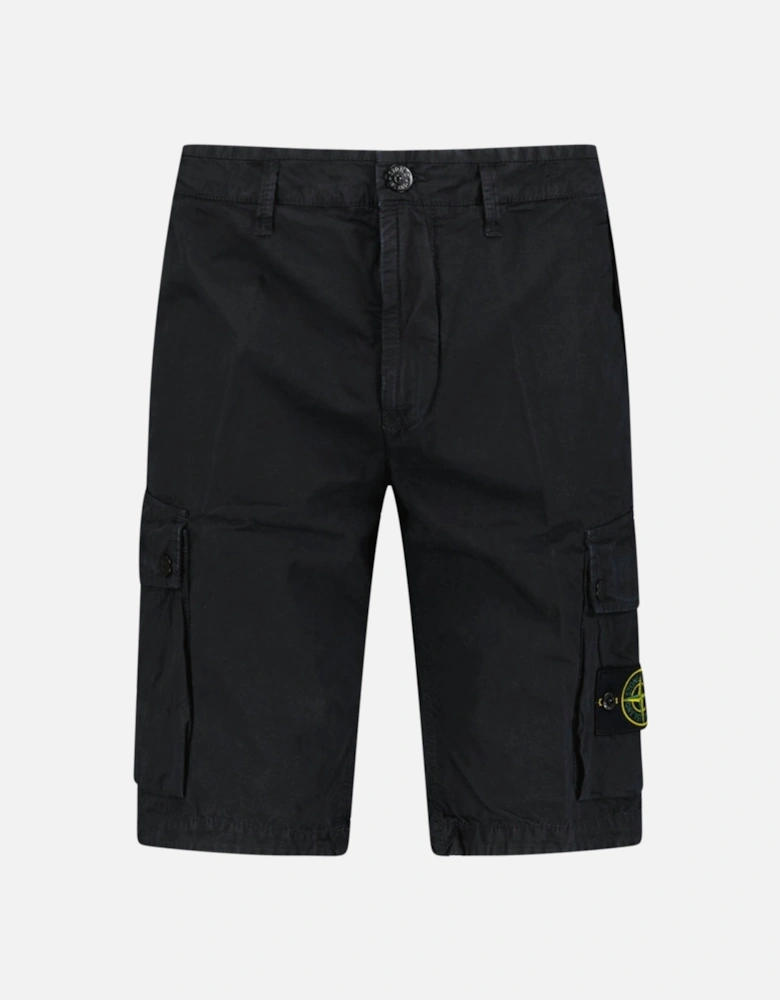 Cotton Cargo Shorts Black