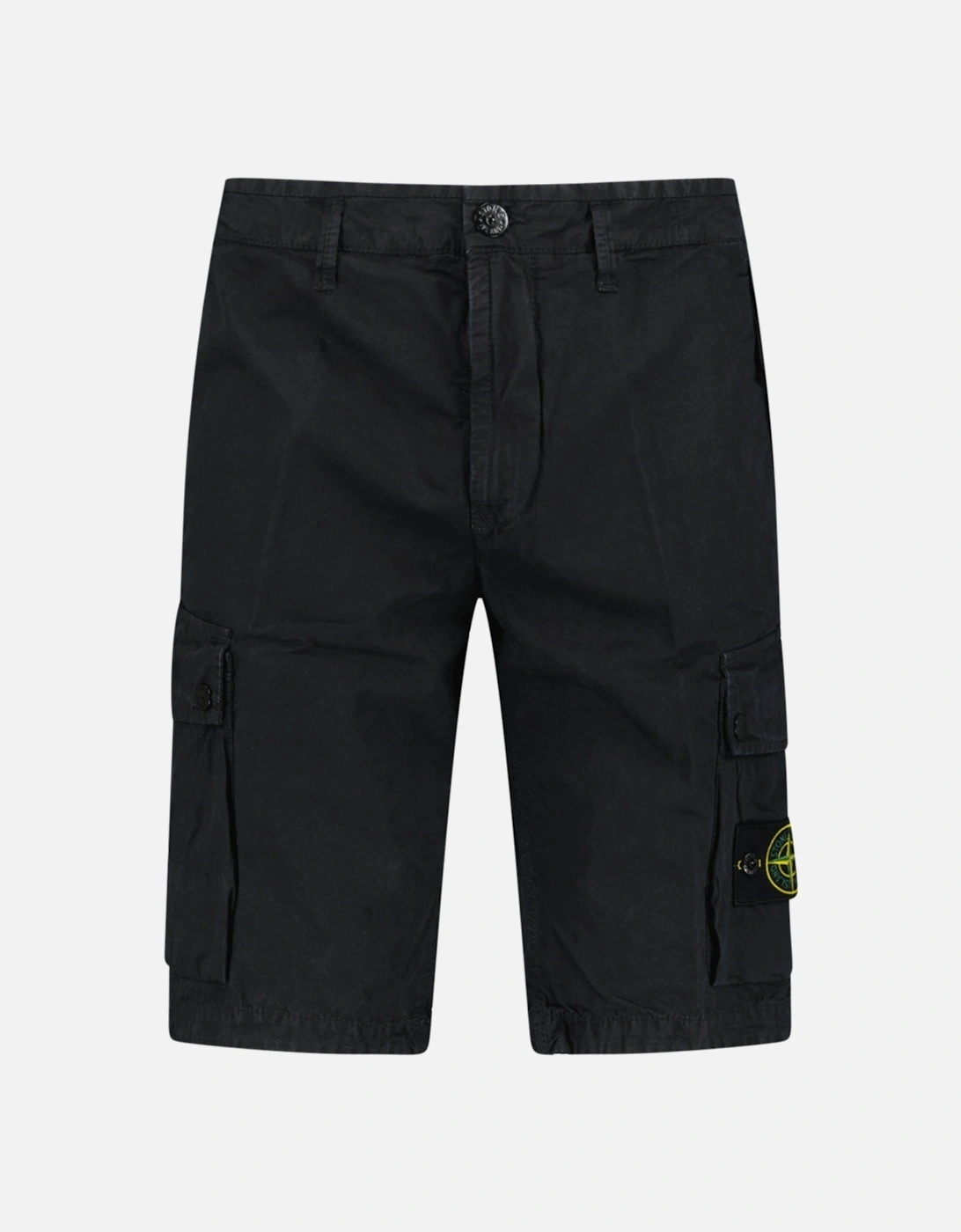 Cotton Cargo Shorts Black