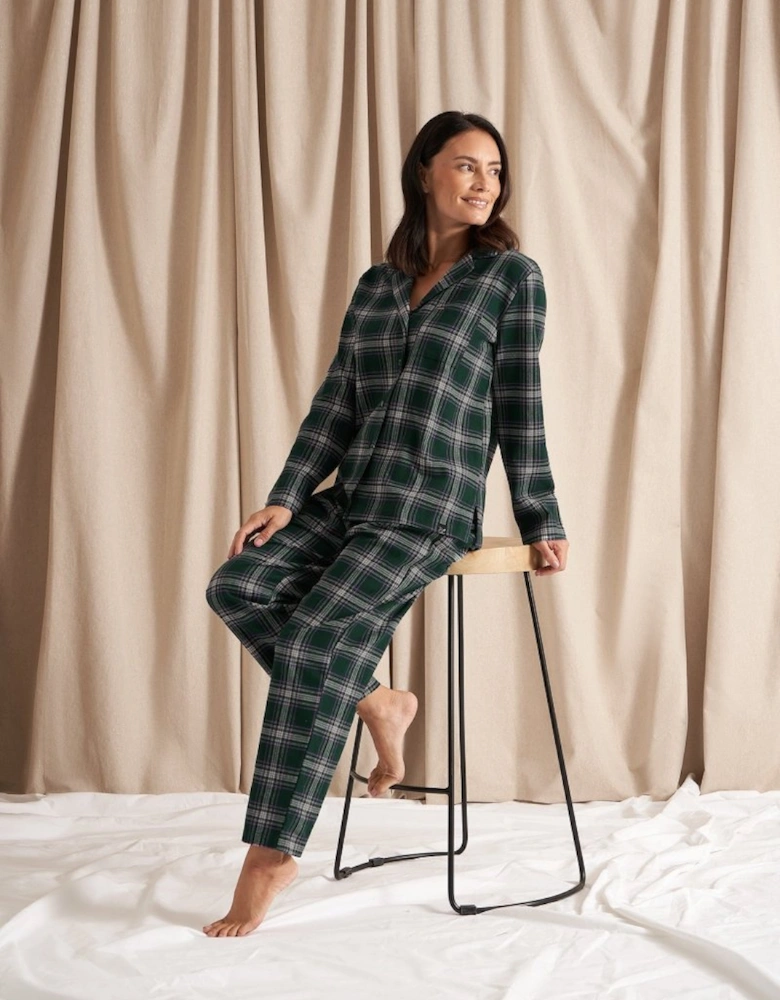 Plaid Pyjama Set in Green