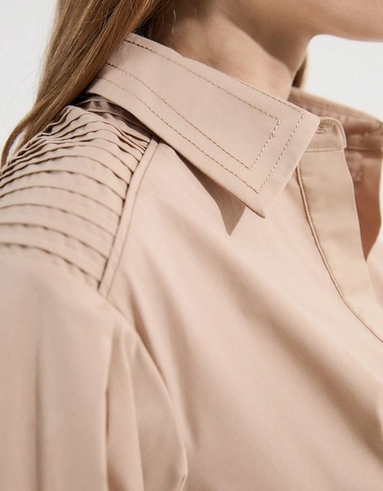 Archive Collection - Petite Cotton Poplin Balloon Sleeve Shirt