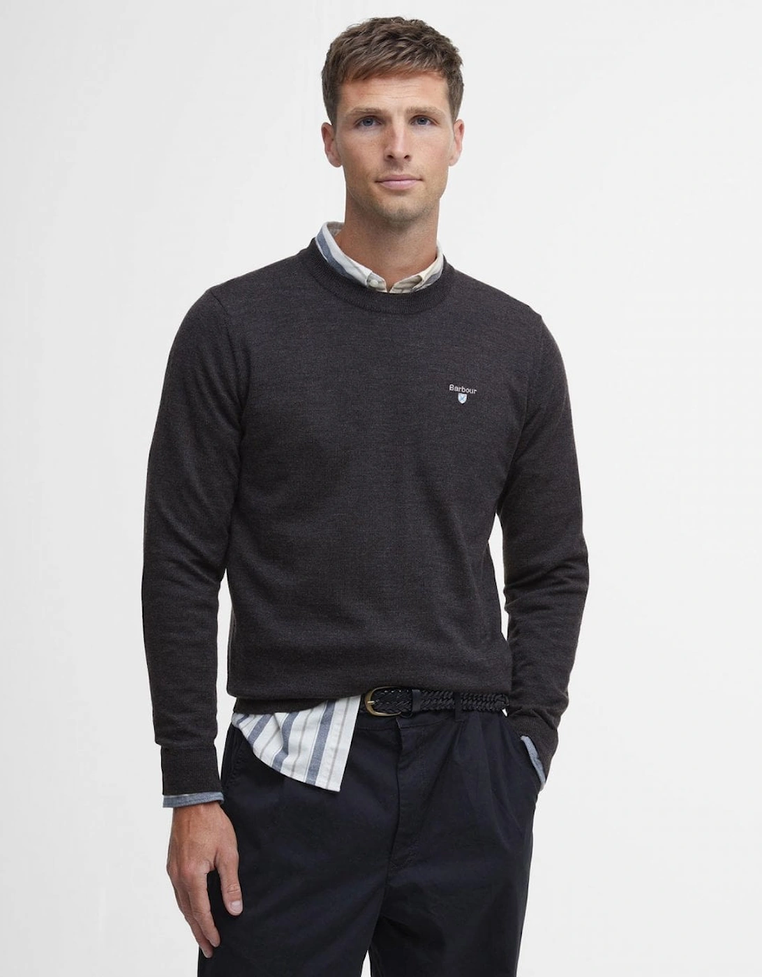 Mens Merino Crew Neck Sweater, 7 of 6