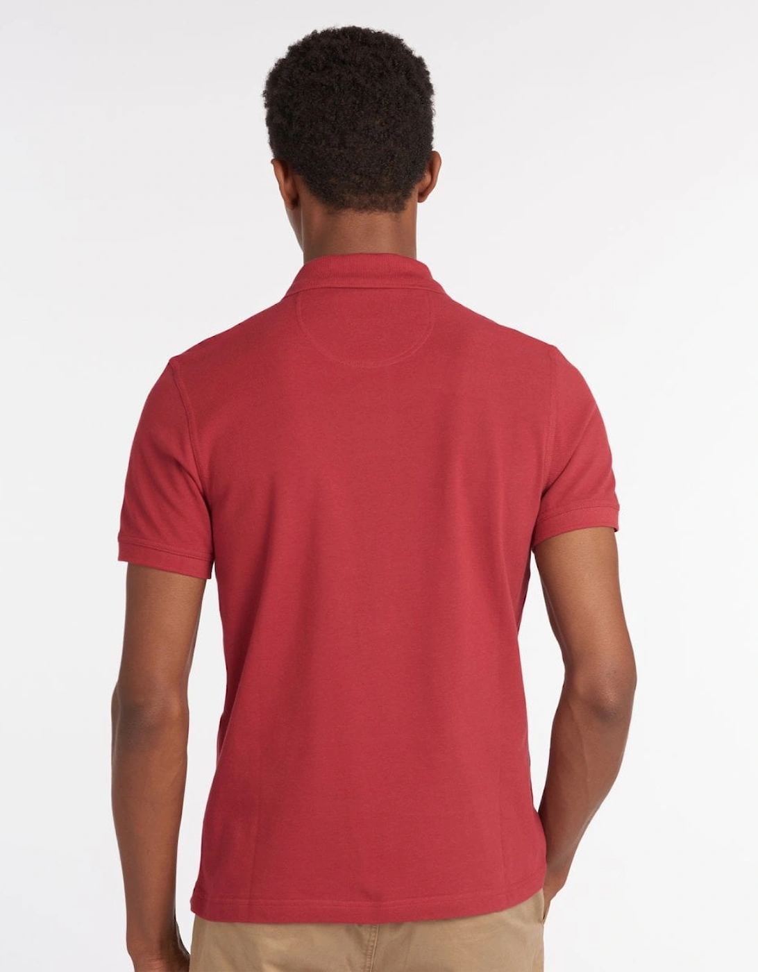 Mens Sports Polo Shirt biking red