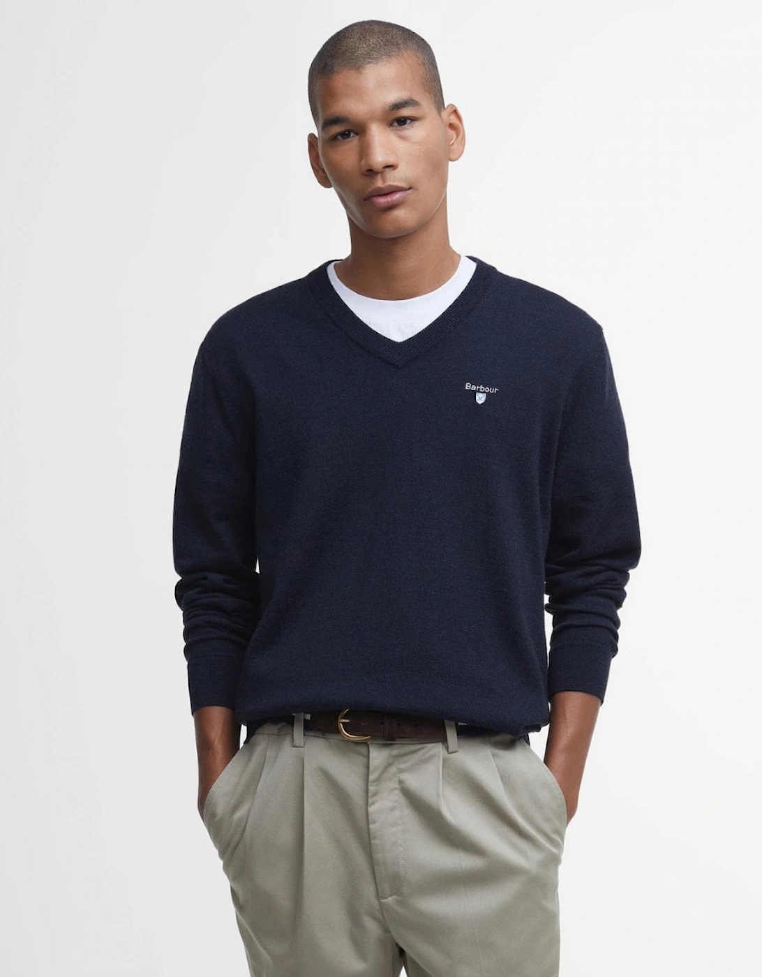 Mens Merino V-Neck Sweater, 7 of 6