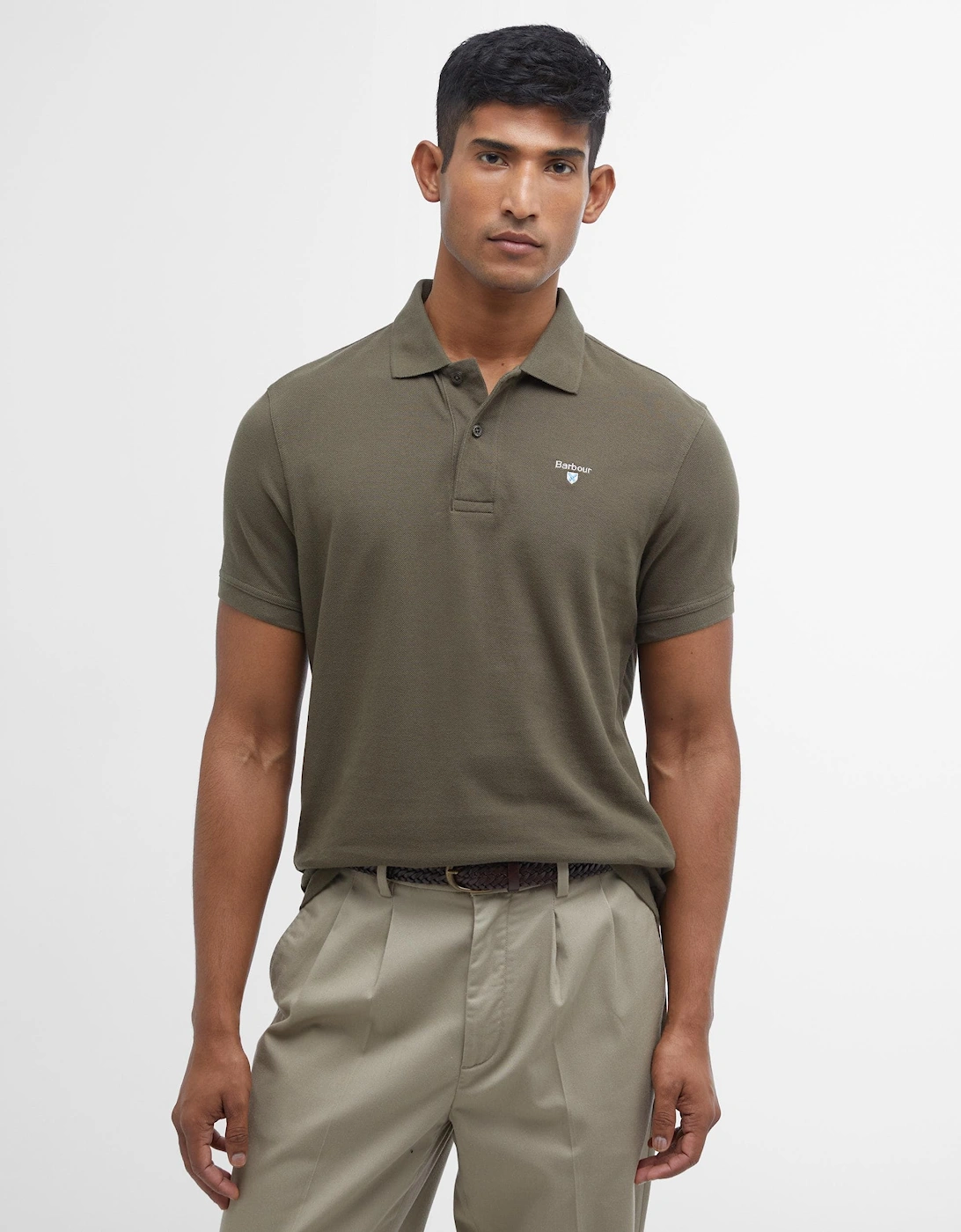 Mens Sports Polo Shirt dark olive, 8 of 7