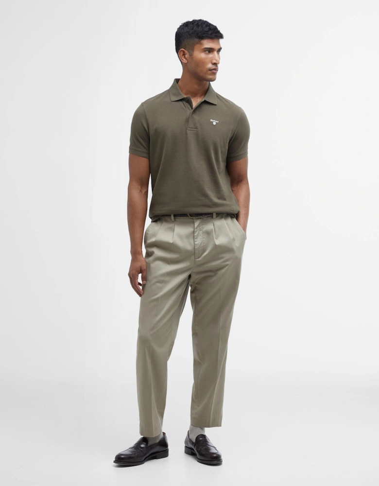 Mens Sports Polo Shirt dark olive