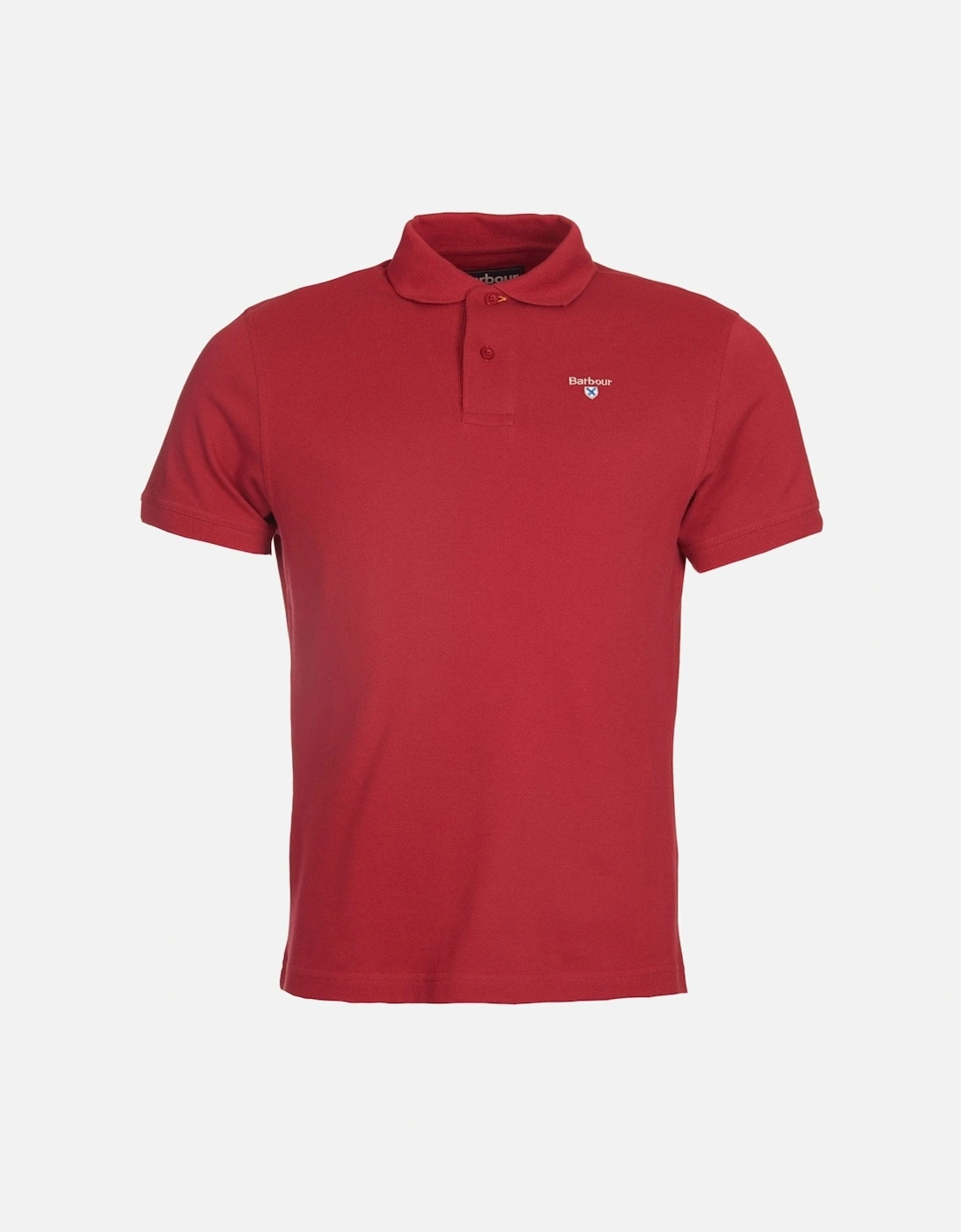 Mens Sports Polo Shirt biking red