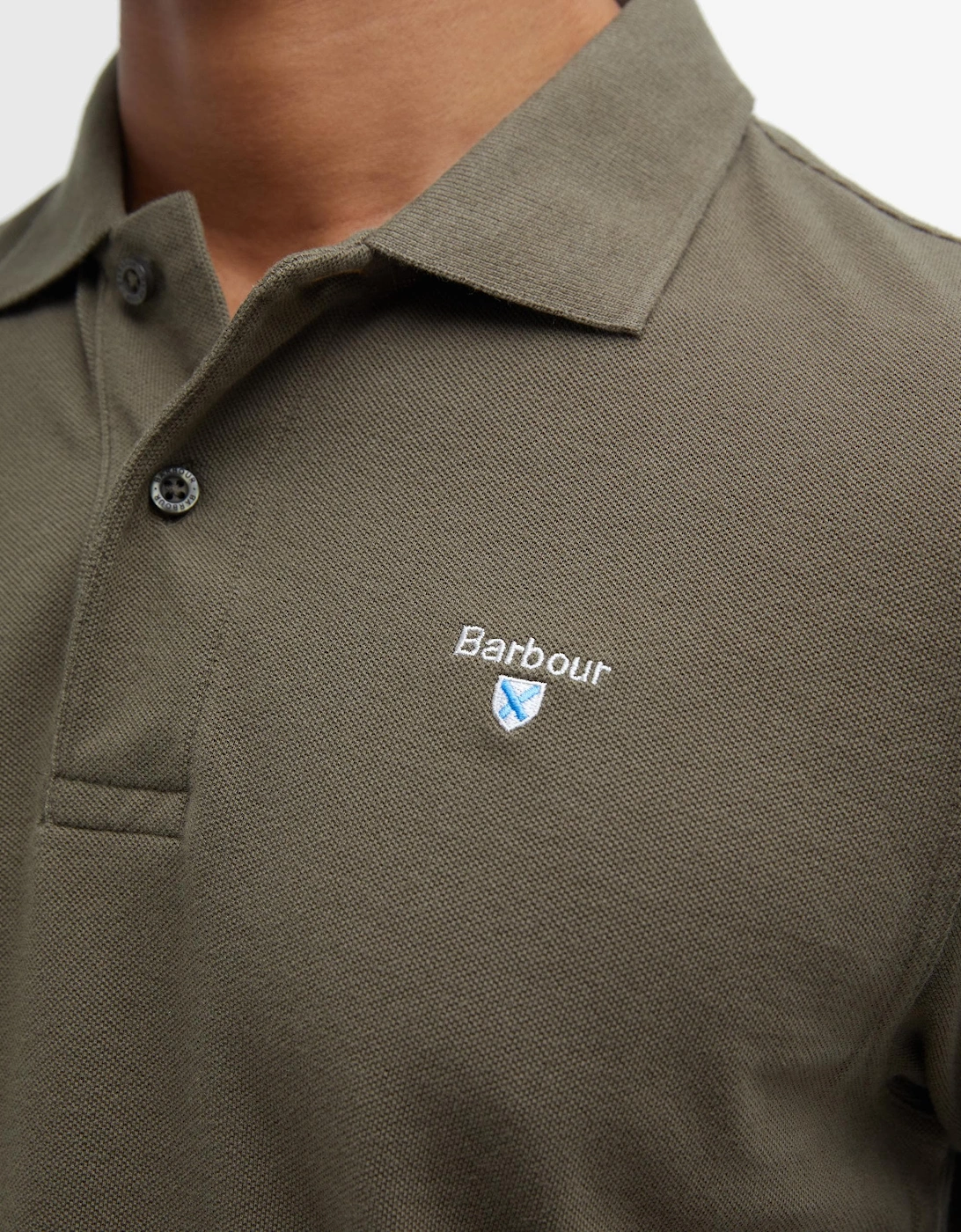 Mens Sports Polo Shirt dark olive