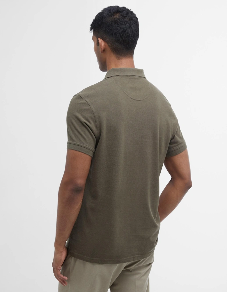 Mens Sports Polo Shirt dark olive