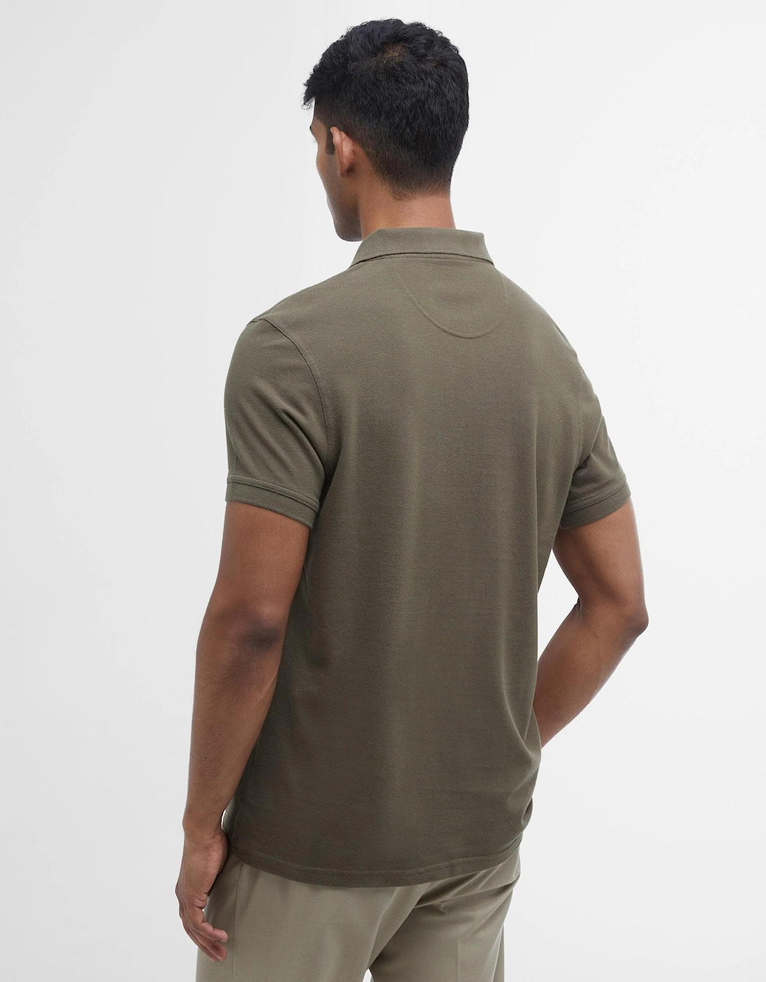Mens Sports Polo Shirt dark olive