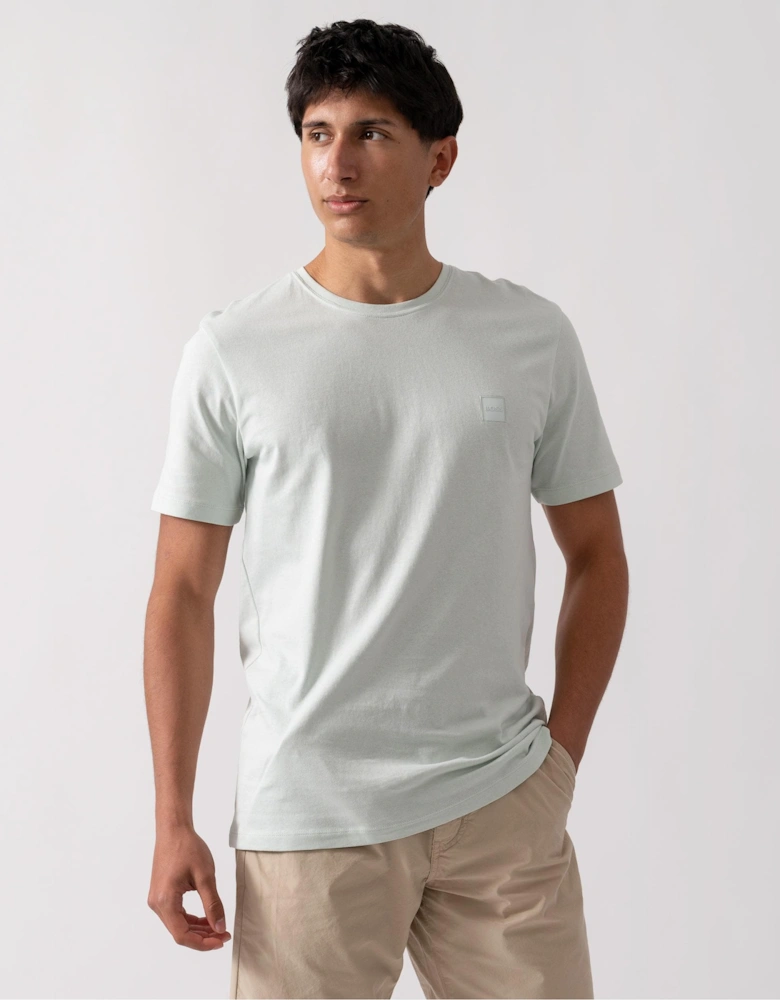 BOSS Orange Tales Mens Cotton-Jersey T-shirt With Logo Patch