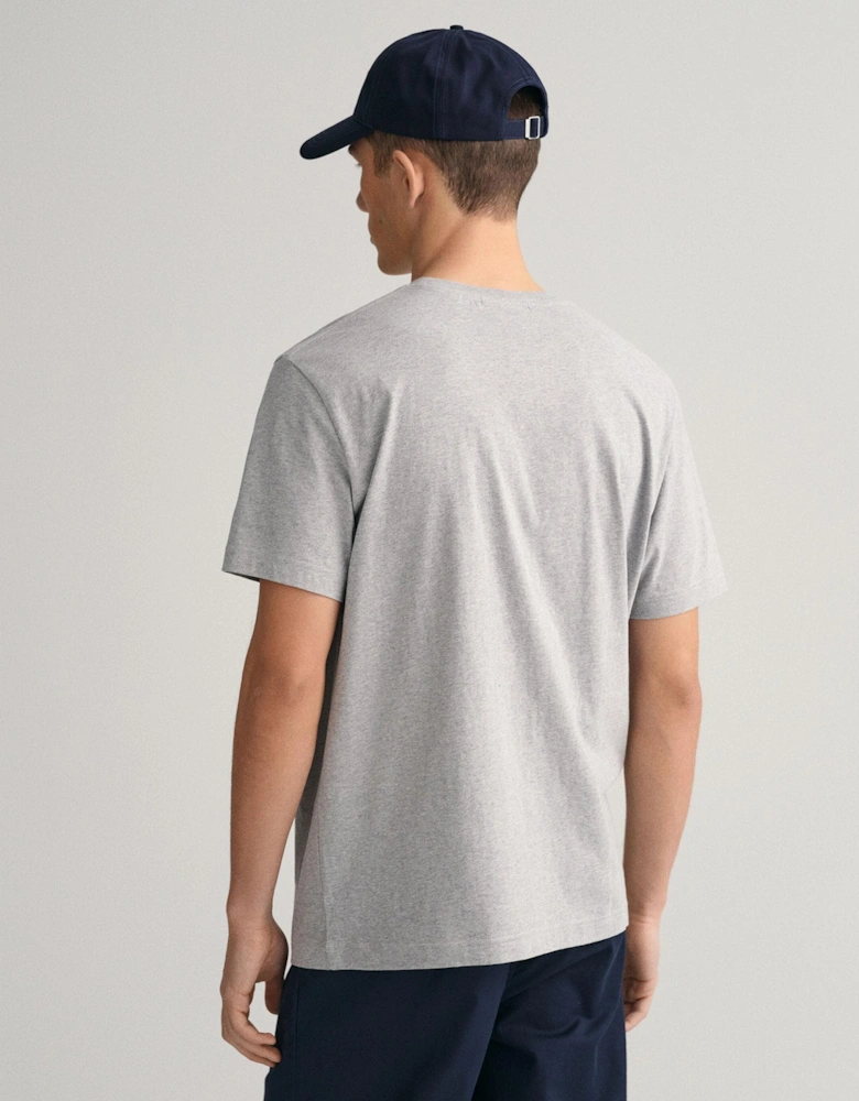 Mens Regular Fit Short Sleeve Shield Logo T-Shirt NOS