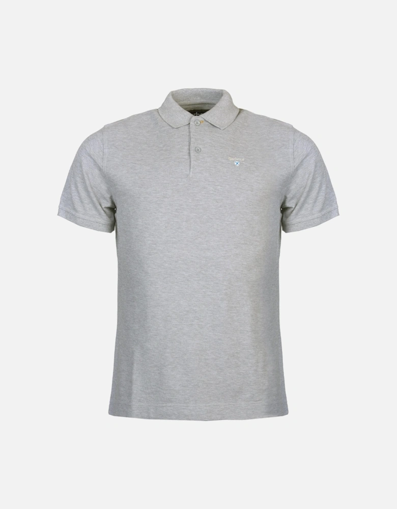 Mens Sports Polo Shirt grey Marl