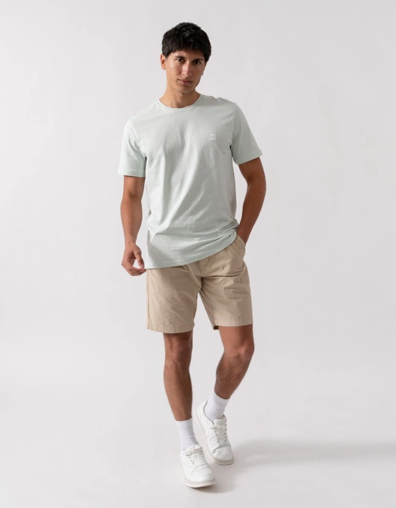 BOSS Orange Tales Mens Cotton-Jersey T-shirt With Logo Patch