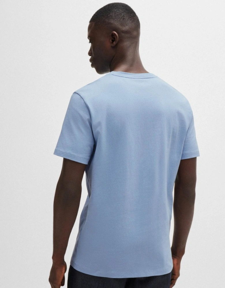 BOSS Orange Tales Mens Cotton-Jersey T-shirt With Logo Patch