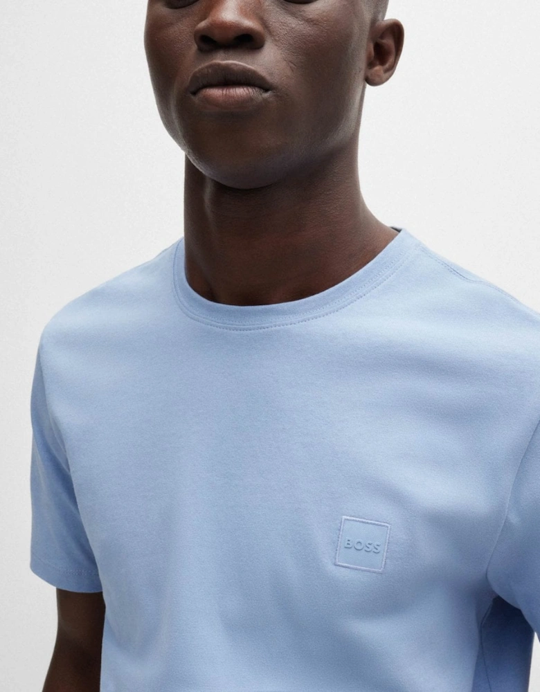 BOSS Orange Tales Mens Cotton-Jersey T-shirt With Logo Patch