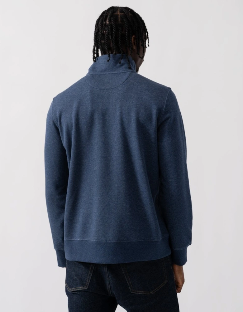 Mens Regular Fit Shield Logo Half Zip Sweatshirt