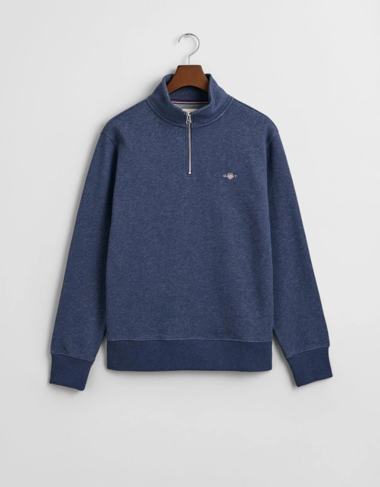 Mens Regular Fit Shield Logo Half Zip Sweatshirt