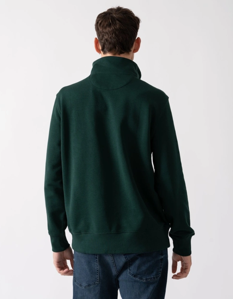 Mens Regular Fit Shield Logo Half Zip Sweatshirt