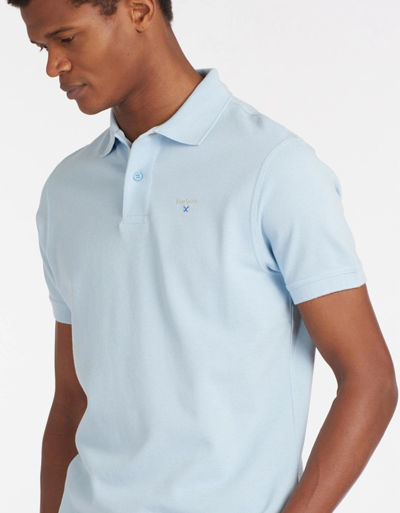 Mens Sports Polo Shirt sky