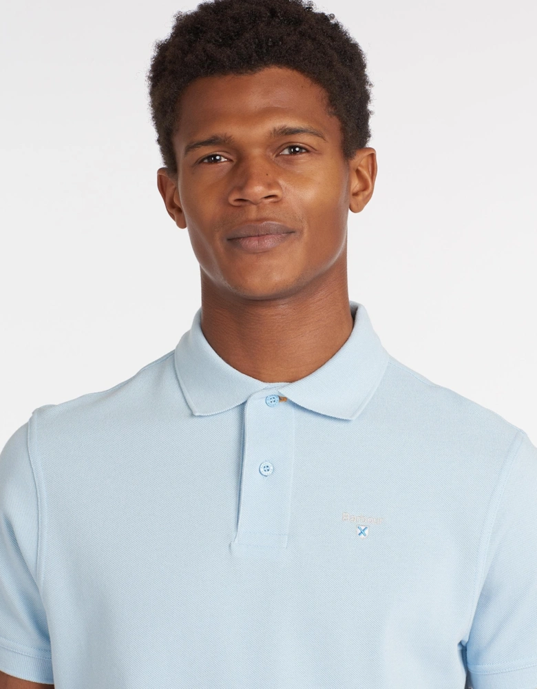 Mens Sports Polo Shirt sky