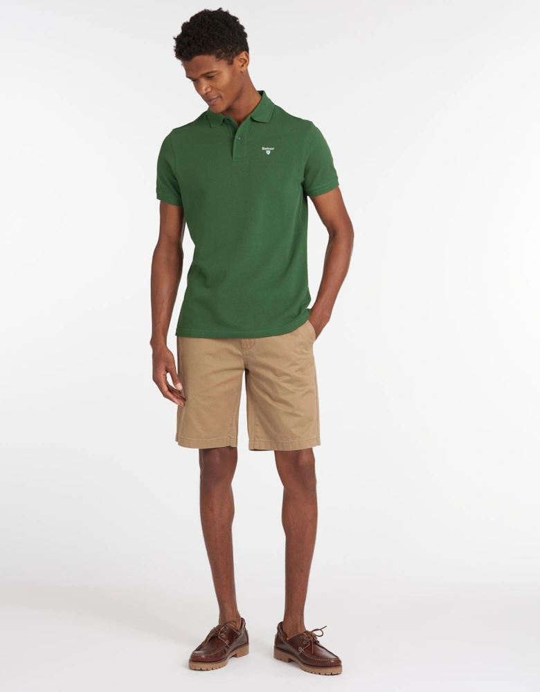 Mens Sports Polo Shirt racing green