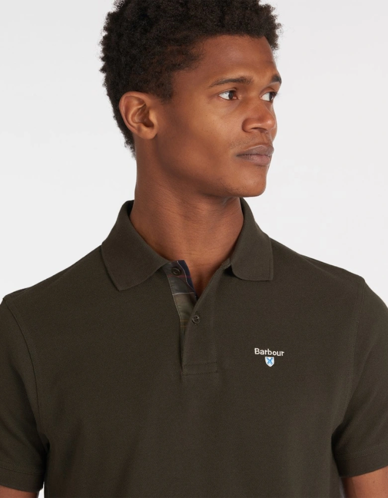 Tartan Pique Mens Polo