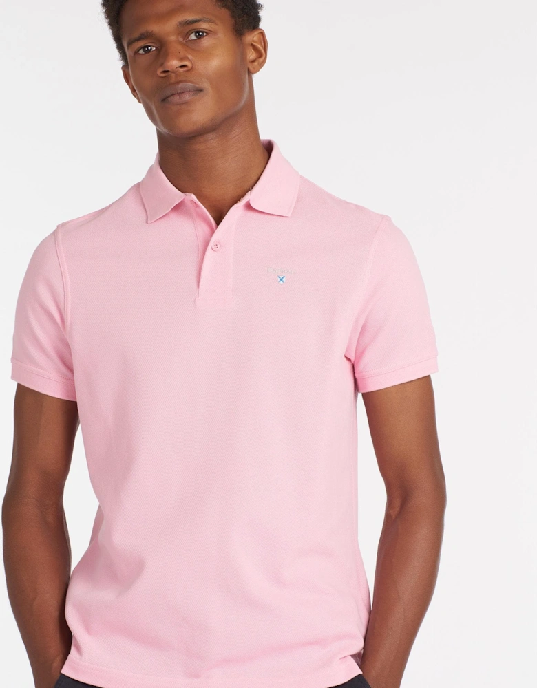 Mens Sports Polo Shirt pink