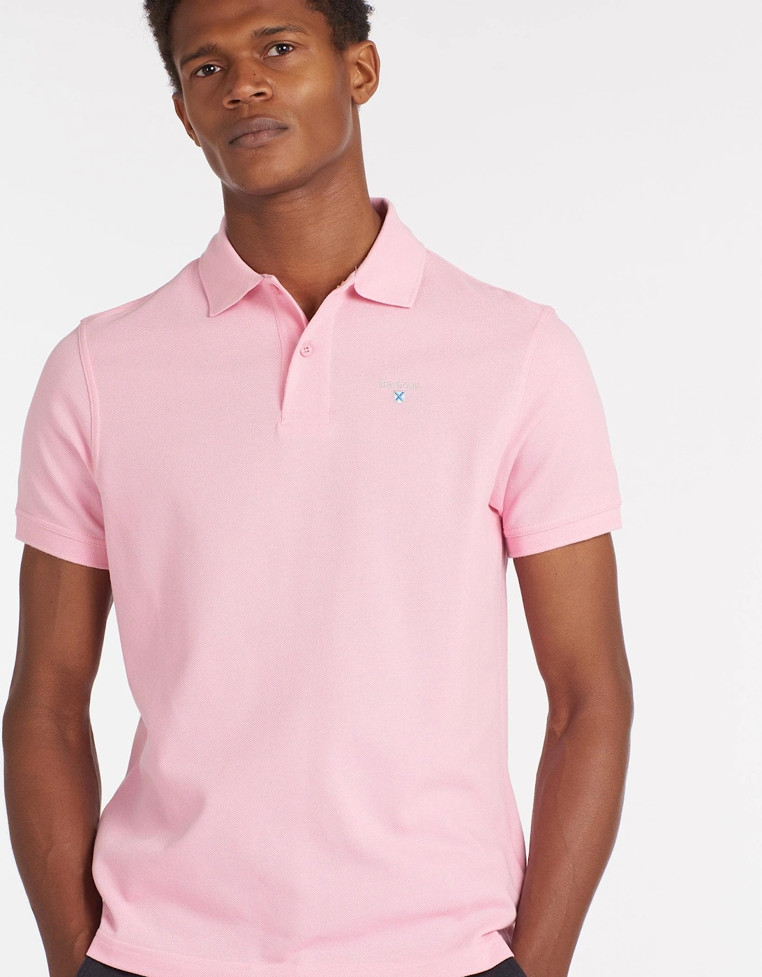 Mens Sports Polo Shirt pink, 8 of 7