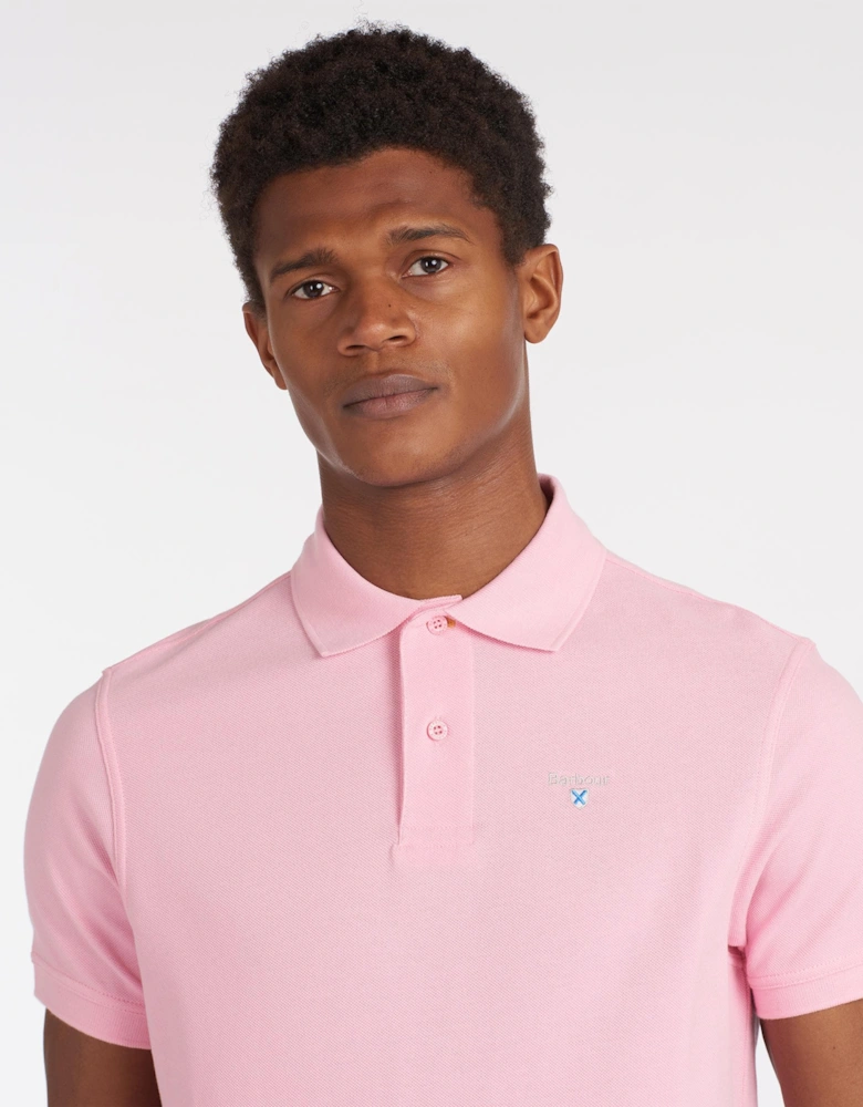 Mens Sports Polo Shirt pink