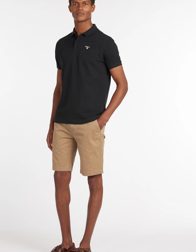 Mens Sports Polo Shirt black