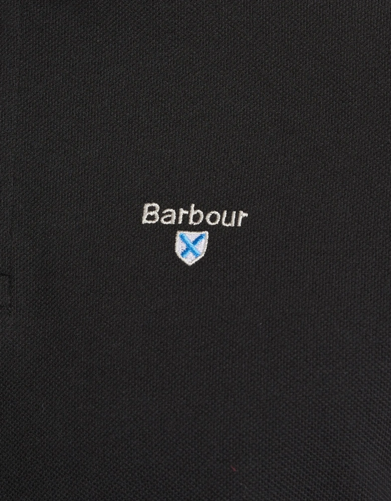 Mens Sports Polo Shirt black